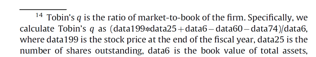 Bebchuk, Cremers, And Peyer (2011) Were Quoted As Using Only Tangible Assets The Denominator But Clearly Used Total Assets